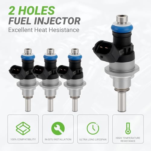 Fuel Injectors Set of 4 Compatible with Mazda 3 2007-2013 6 2006-2007 CX-7 2007-2012 2.3L L4 Turbo Turbocharged,L3K9-13-250A FJ778 800-1755N 845-12105 L3K9-13-250 E7T20171 84512105 8001755N L3K913250 - size: 778
