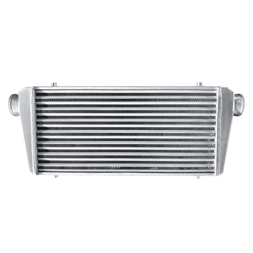 Universal Intercooler 31''x13''x3.3" Front Mount Intercooler 3'' Inlet and Outlet Aluminum Turbo Intercooler Direct Replacement for Any Turbo Charger system - size: 31''x13''x3.3" 3''
