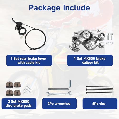 Brake Lever Kit & Brake Caliper for Razor MX500 MX650 Dirt Bike