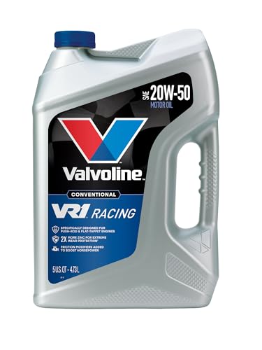 Valvoline VR1 Racing SAE 20W-50 Motor Oil 5 QT, Case of 3 - size: 5 QT, Case of 3, style: VR1