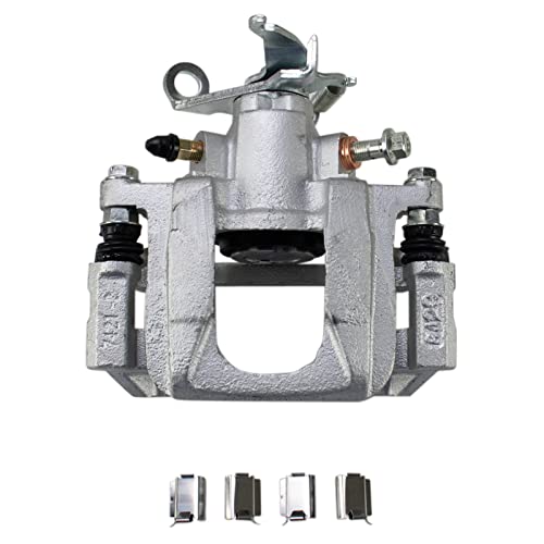 TRQ Rear Brake Caliper Set Zinc Coated Brackets Hardware - color: Replacement, size: CLA31941