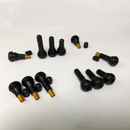 130Pcs TR412 TR413 TR414 Tubeless Valve Stems, Black Rubber Snap-in Valves Tubeless Tire Valve Stems Replacement for Tubeless 0.453 inches Rim Holes on Standard Auto Tires - size: TR412&TR413&TR414-130pcs