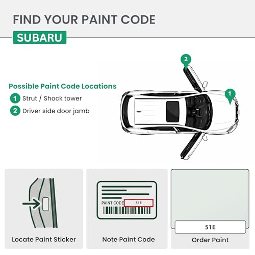ERA Paints - 51E/548 - Aspen White for SUBARU Exact OEM Color Match Automotive Touch Up Paint for Cars - Spray Paint with Premium Spray Nozzle - 2K Premium Kit - Made in USA - style: Spray - 2K Premium Kit