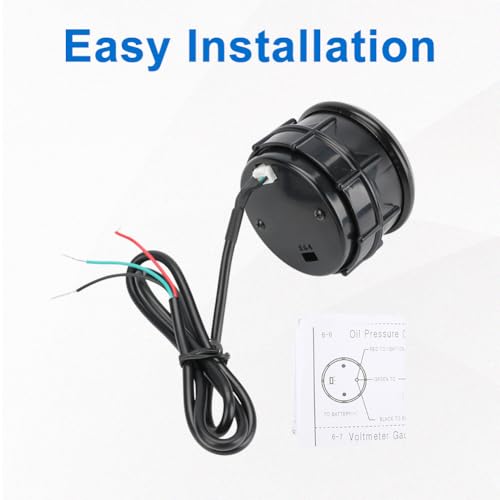 Oil Temp Temperature Gauge Meter Kit 104-302℉ 2" 52mm DC12V Temp Gauge - size: Oil Temp Gauge