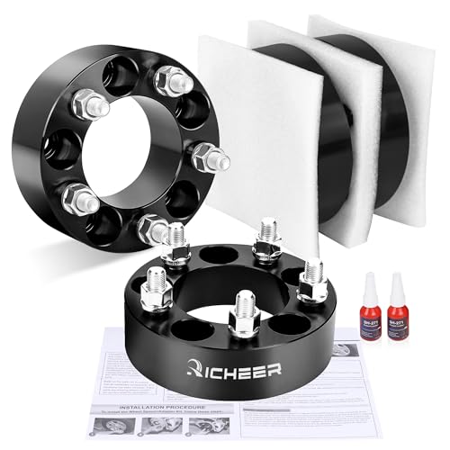 Richeer 2 inch 5x4.5 Wheel Spacers for TJ XJ YJ KJ KK ZJ Explorer Ranger - size: Thickness:2 inch
