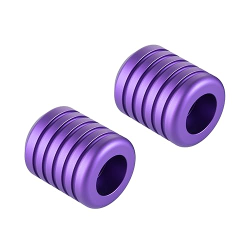 Advanblack Motorcycle Frame Sliders Machined CNC Alumium Crash Bar Slider Fit All Flat Out & Highway 1 1/4" Crash Bar Saddlebags Guards (Purple) - color: Purple