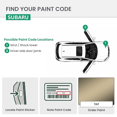 ERA Paints - TAP - Autumn Green Metallic for SUBARU Exact OEM Color Match Automotive Touch Up Paint for Cars - Spray Paint with Premium Spray Nozzle - Pro Kit - Made in USA - style: Spray - Pro Kit