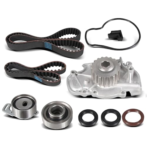 OTO-K Timing Belt Kit with Water Pump Compatible with Honda Accord 1994-2002,Odyssey 1998,Acura CL 1997-1999,Isuzu Oasis 1998-1999,2.2L 2.3L L4 SOHC,Replace #TCKWP244 TBK244 TBKWP244 - size: TBK244
