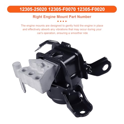 Engine Motor Mount Compatible with Toyota Camry 18-23/ Avalon 19-22 L4 2.5L,Lexus ES300H 19-25 L4 2.5L, Replacement for A42125HY A42126HY A42123 A42127,Set of 4 - size: Camry 2.5L 18-23