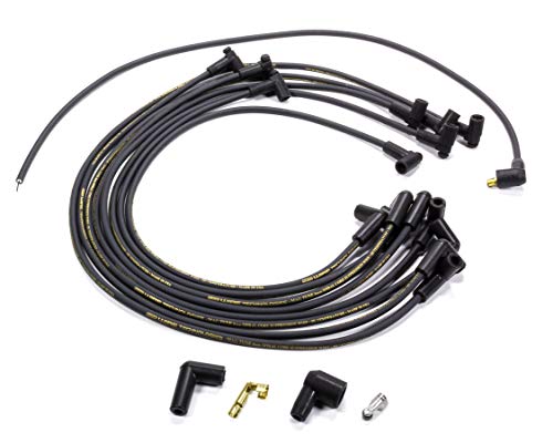 Moroso 9866M Black Mag Tune Spark Plug Wire Set, Fits Big Block Chevy Engines w/HEI Distributor and 90 Degree Plug Ends