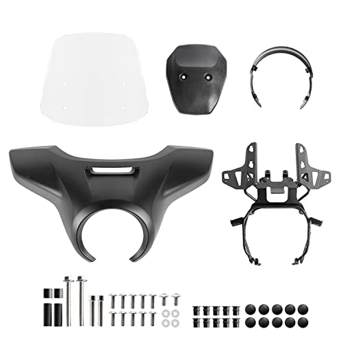 Motorcycle Headlight Fairing Cowl Windscreen for Rebel CMX 1100 2021-2026 - color: Clear+Matte Black