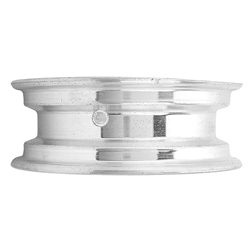 8in Motorcycle Front Cast Wheel Rim for 2.5‑8 Tires, Aluminium Alloy Polished Front Wheel Vacuum Rim Wheel for Monkey Z50 Q50 Front Wheel Replacement