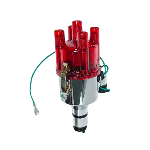 New 009 Centrifugal Distributor Chrome Compatible With VW Bug Buggy Ghia Bus, Replace 9230081094 - color: 3# Red 009 9230081094