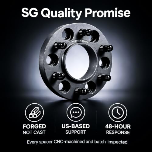 6x130Wheel Spacer Hub Centric, 30mm, 84.1mmHub Bore, 14x1.5 Studs, 6061-T6Aluminum Alloy,for Mercedes Sprinter and VW Crafter 4 Pack