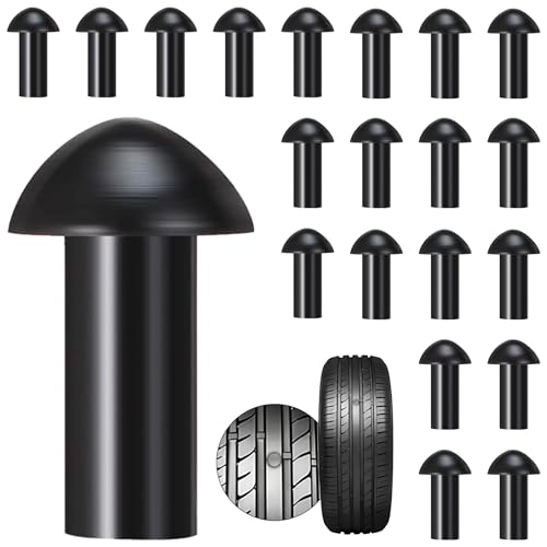 Richcat Tubeless Tire Puncture Repair Kit with Mushroom Plug, Repairs punctures and Flat Tires for Motorcycles, Cars, Trucks, ATVs,Gun Puncture Repair Kit - size: 16 Mushroom Plug Kit