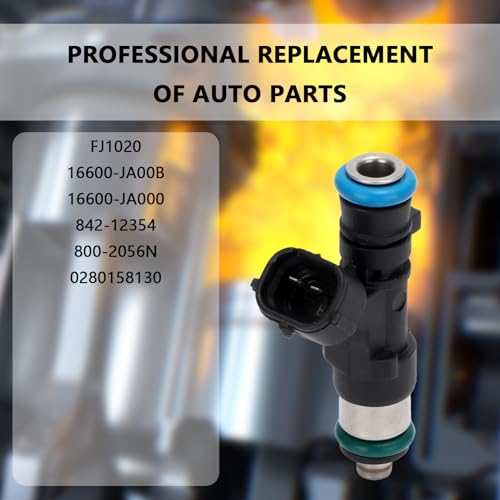 Set of 4 Fuel Injectors - Compatible with Nissan Altima 2007-2013 Rogue 2008-2013 Rogue Select 2014-2015 Sentra 2007-2012 2.5L L4 - Replaces FJ1020 16600-JA00B 800-2056N - color: Set of 4, size: FJ1020