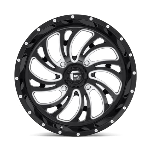 Fuel UTV D641 20X7 4X137 GL-BLK-MIL 13MM - D6412070A644 - color: GLOSS BLACK MILLED, size: 20X7,4X137,13mm