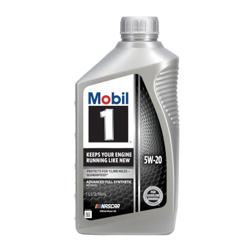 Mobil 1 Advanced Full Synthetic Motor Oil 5W-20, 6-pack of 1 quarts - size: 1 Quart (Pack of 6)