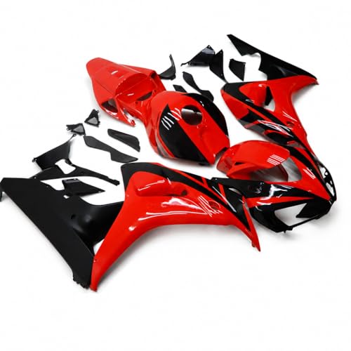 Red Black Fairing Fit for HONDA 2006 2007 CBR1000RR CBR 1000RR New Injection ABS Plastics Bodywork Body Kit Bodyframe Body Work 06 07 - color: 09 Red Black