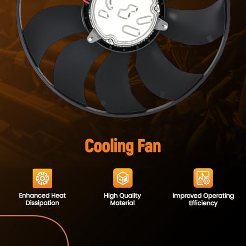 maXpeedingrods Radiator Cooling Fan Assembly w/Brushless Motor for Porsche 718 Boxster/Cayman 2017-2023, 718 Spyder 2020-2023, for Porsche 911 2017-2019 9P1959455BY 9P1959456Y - size: 9P1959455BY