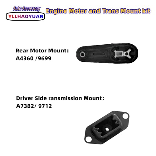 Yllhaoyuan Set of 4 Motor Mounts for Nissan Sentra 1.8L (2013-2019) - size: 2013-2019 Nissan Sentra 1.8L