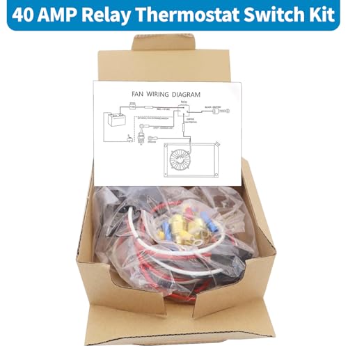 Electric Fan Wiring Relay Kit 12V Radiator Cooling Fan Relay Switch