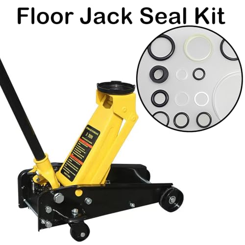 Hydraulic Floor Jack Seal Kit, 3 Ton Horizontal Jack Oil Seal Complete Set with O-Ring Seals, Universal Repair Kit for SUV, Truck & Automotive Hydraulic Jacks - style: Horizontal Jack