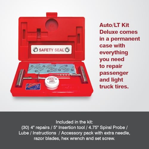 Safety Seal Tire Repair Kit Auto/LT Deluxe Kit, 30 Standard Repairs (4")