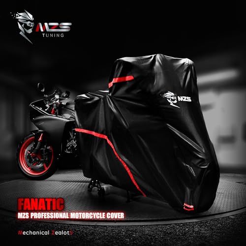 MZS Motorcycle Cover Waterproof Outdoor fits up to 104" Touring Cruiser ADV - size: XX-Large 104 inches
