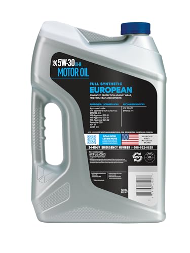 Valvoline European Vehicle Full Synthetic 5W-30 XL-III Motor Oil 5 Quart - size: 5 QT, style: European Vehicle