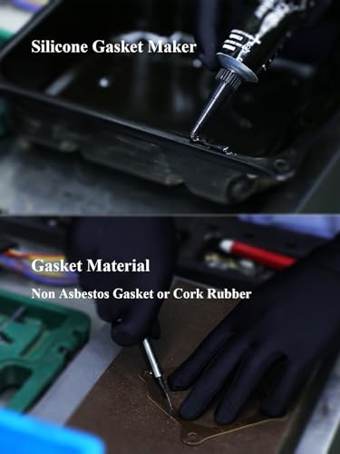 YAMAKATO RTV Gasket Material Paper Maker Black Silicone Sealant 160X290mm - size: type1 rtv & 11*12" gasket sheet