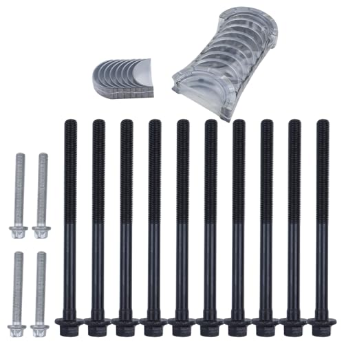 GM 2.4L Engine Rebuild Overhaul Kit w/Crankshaft,Head Gasket Set & Connecting Rod Compatible with Chevrolet Buick GMC Saturn Replace# 12578164 12654958 12609858 HS54874 - color: Crankshaft Kit