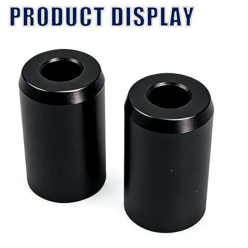 Motorcycle Crash Bar Sliders End Caps Derlin for Harley Touring Softail Sportster 1.25" Engine Guard Saddlebag Guard M12 2PCS (Black 1.68-inch) - color: Black 1.68-inch