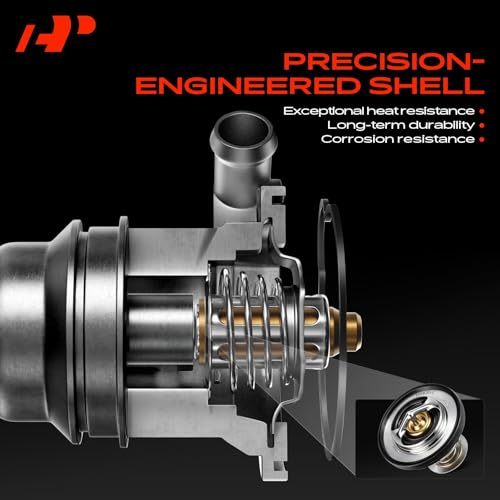 A-Premium Upgraded Aluminum Engine Coolant Thermostat Housing Assembly