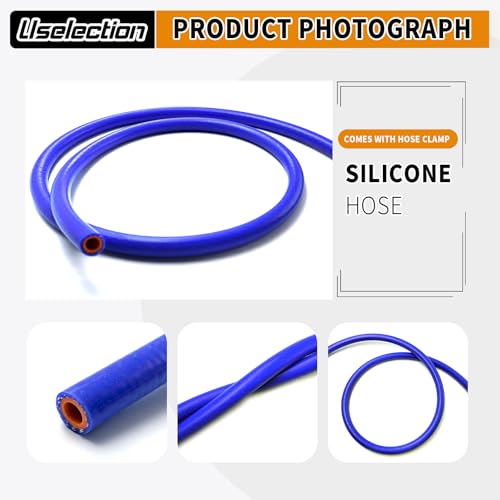 3/8" ID-5Ft(ID 10mm) Heater Hose Enhanced Double Reinforcement - color: Blue, size: 3/8" ID-5Ft(ID 10mm)