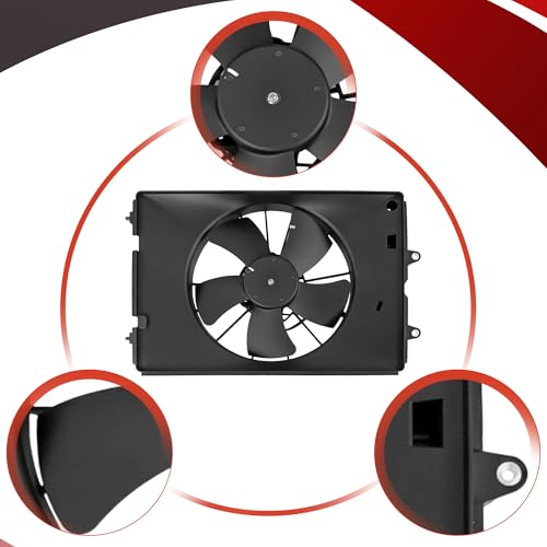 PartsFlow Radiator Cooling Fan Assembly Driver Side Left LH Assembly For 2006 2007 2008 Honda Ridgeline 620-273 - color: For Honda Ridgeline