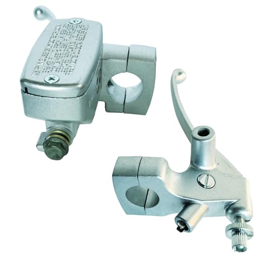 Left & Right Brake Master Cylinder Clutch Levers Compatible with Honda VT600 VT750 VF750 VT1100 VT1300 VTX1300 Part # 45510-MFR-305 53172-MR1-000 53178-MAH-000 Chrome - color: Chrome