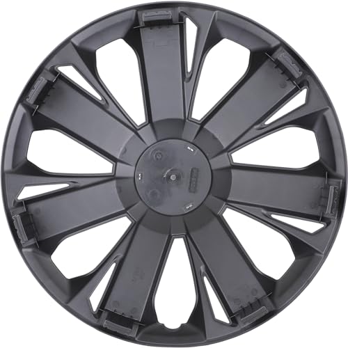 4-Pack 15 Inch Wheel Rim Cover Hubcaps, 15" Replacement - color: 5077-Silver & Black-15