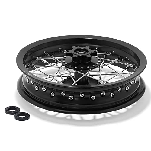 TOFR 12"x2.15" Front Rear Wheels Rims Hubs for Talaria Sting Talaria XXX - color: Black, size: 12" 12" Front Rear
