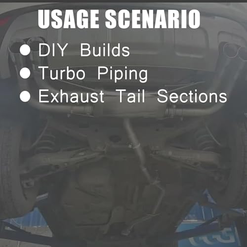 3 Inch Exhaust Pipe T304 Stainless Steel Exhaust Tubing,Tailpipe 3" OD-to-Three ID Adapter Length 17.3"Straight Tubing,3"Exhaust Clamp,Butt Joint Band Sleeve Coupler Universal Connector Tubo - size: QK3"-17.3"+Clamp