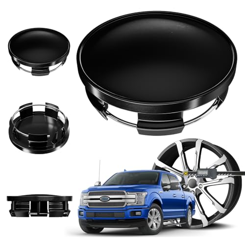 2.5Inch 63MM Wheel Center Caps for Dodge RAM 1500 Rim Hub Caps 6KF18TRMAA, Pack of 4 (Matte Black, Outer 63MM, Inner 56MM) - color: Matte Black, size: Outer 63MM , Inner 56MM