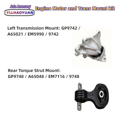 Yllhaoyuan Engine Motor Transmission Mounts Set for 2012-2015 Civic 1.8L - size: 2012-2015 Civic Coupe/Sedan AUTO 1.8L