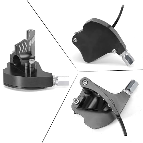EATAKWARD 7/8" 22mm Universal Billet Throttle Thumb Assembly, ATV Throttle Lever Thumb Controller, Replacement for Yamaha Suzuki Polaris Can-Am Kawasaki Honda Arctic Cat KYMCO Dirt Bike ATV, Black - color: Black