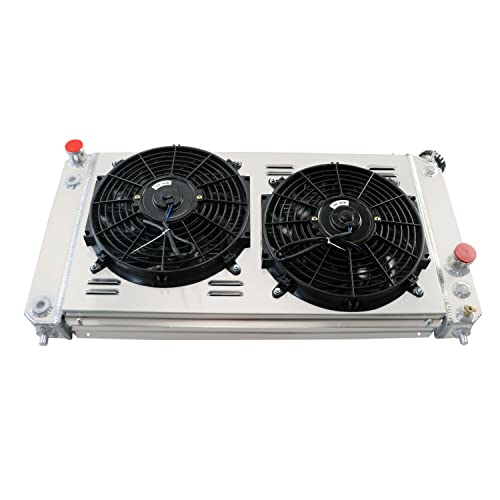 3 Row Core Radiator for 1996-2005 Chevy S10 Pickups GMC/Blazer V8 V6 All Aluminum Radiator+ Shroud Fan + Relay 1997 1998 1999 2000 2001 2002 2003 2004 - size: 3 Row Radiatdor+Shroud+Fan