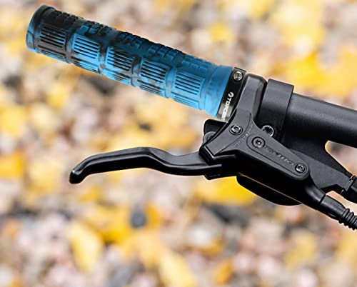 TOPCABIN Double Lock Bicycle Handlebar Grips - Rubber Comfortable BMX Mountain Bike Grips - color: Blue Camouflage