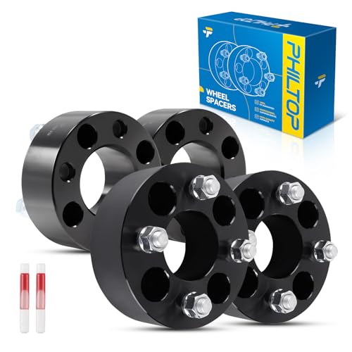 PHILTOP 4x4 Lug-Centric ATV Wheel Spacers 2 inch for Polaris Trail Boss 330 - color: Black, size: 4x4"-59.3mm-1/2"x20-2"-4pcs
