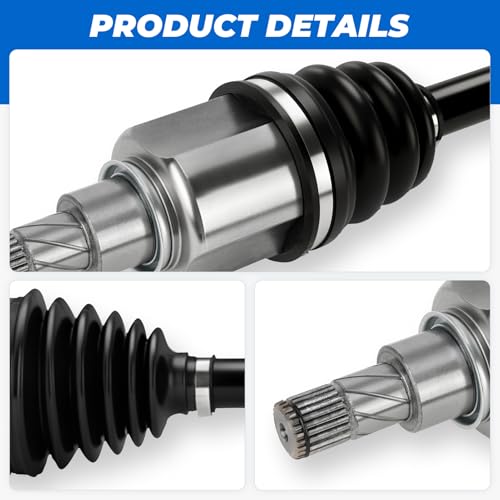 TadaMark New Front Left & Right CV Axle Shaft Assembly, for Auto CVT Trans