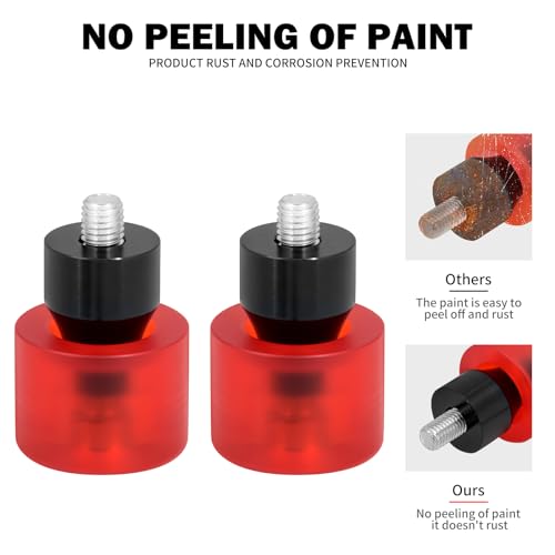 Crash Bar Slider Ends Frame Sliders Fit for Harley M12 Screw - color: #1 Red