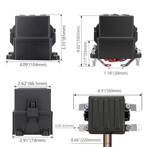 12V IP65 Waterproof Relay Fuse Box 6-Way with 2x 40A 4Pin SPST Relay - size: Waterproof 6Way 2Relays 6Fuses, style: Waterproof Pre-Wired
