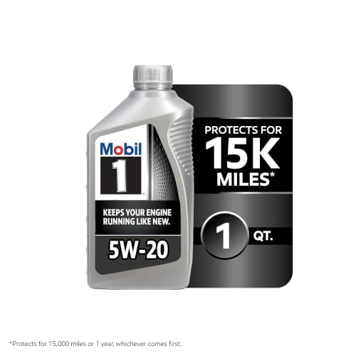 Mobil 1 Advanced Full Synthetic Motor Oil 5W-20, 6-pack of 1 quarts - size: 1 Quart (Pack of 6)